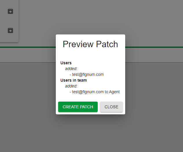 Patch review dialog